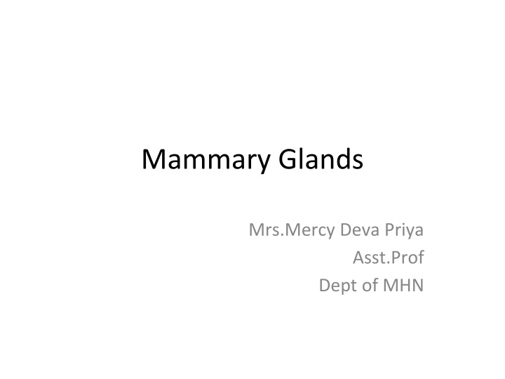 mammary glands