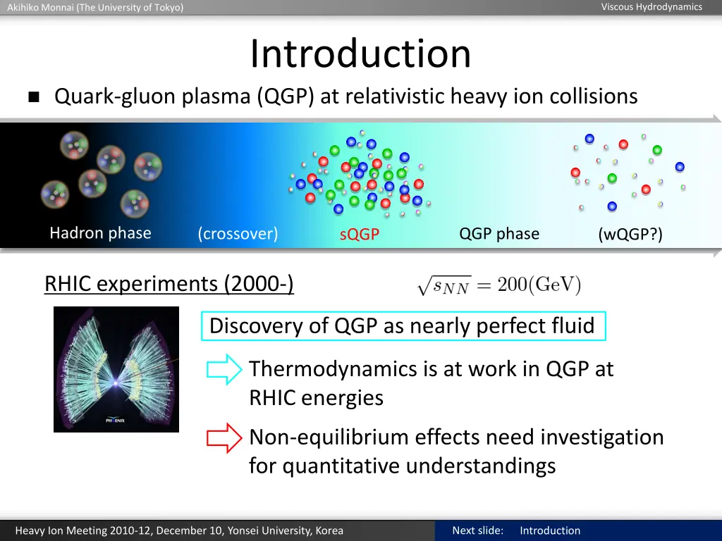 viscous hydrodynamics 1