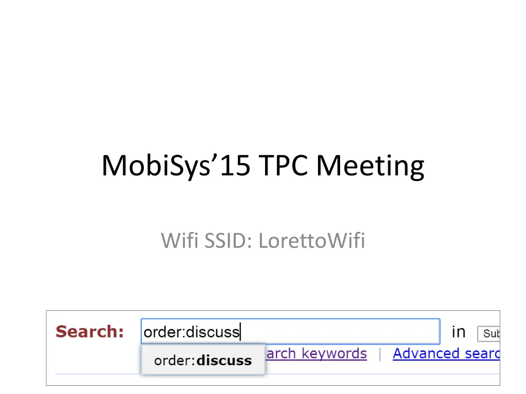 mobisys 15 tpc meeting