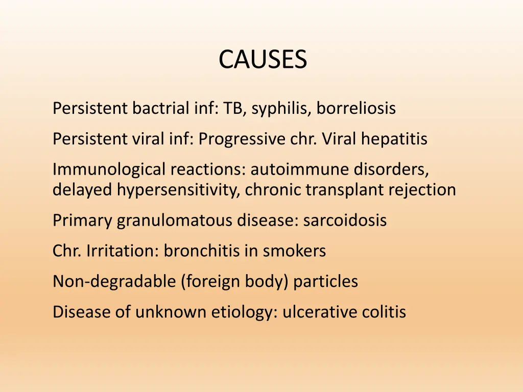causes