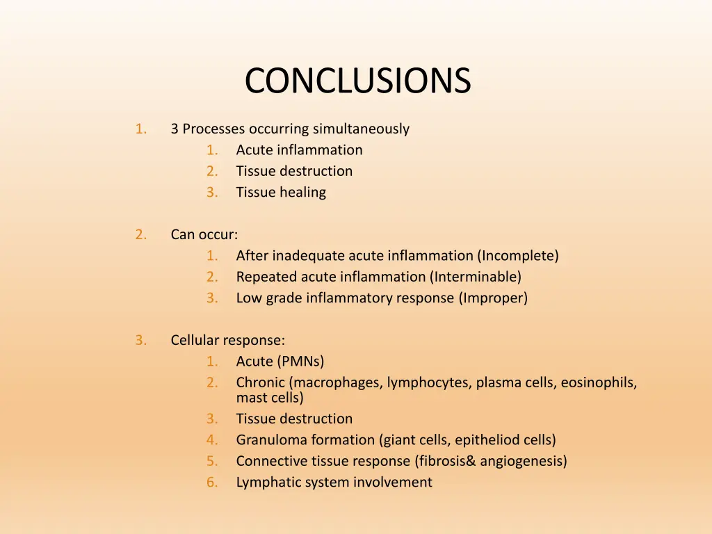 conclusions