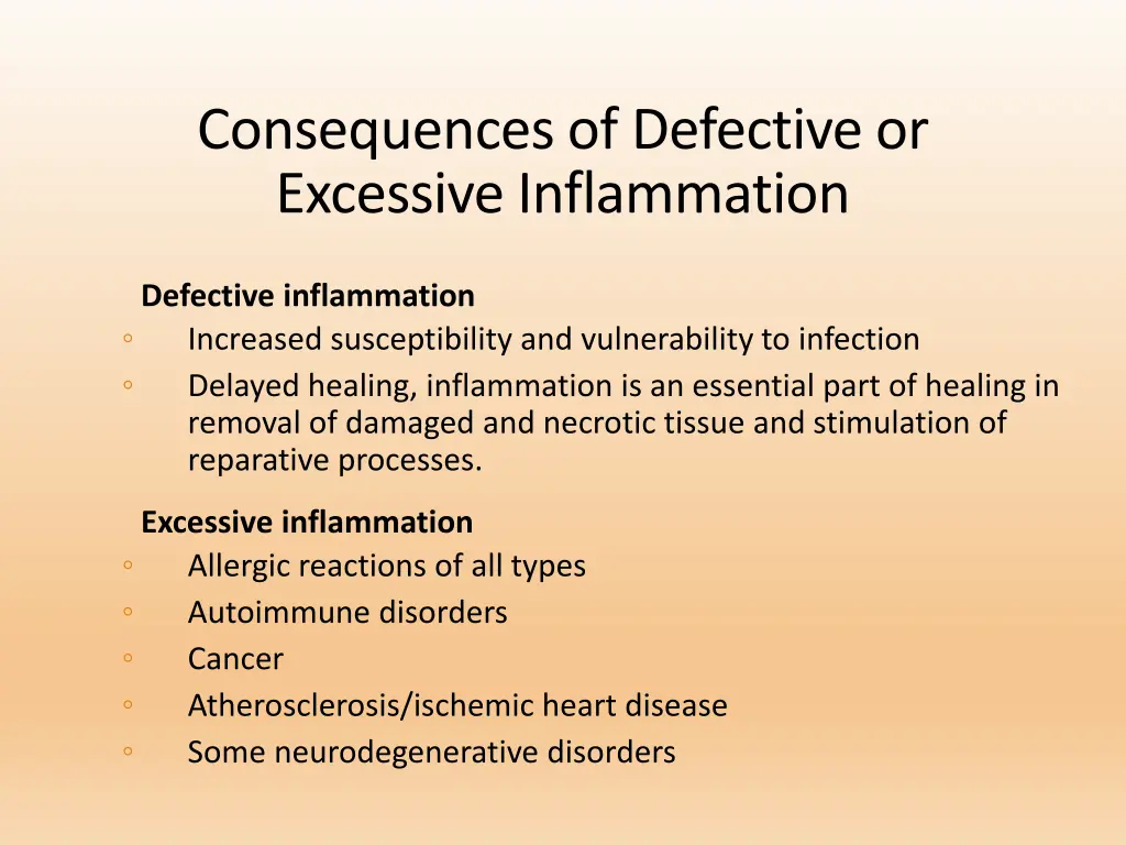 consequences of defective or excessive
