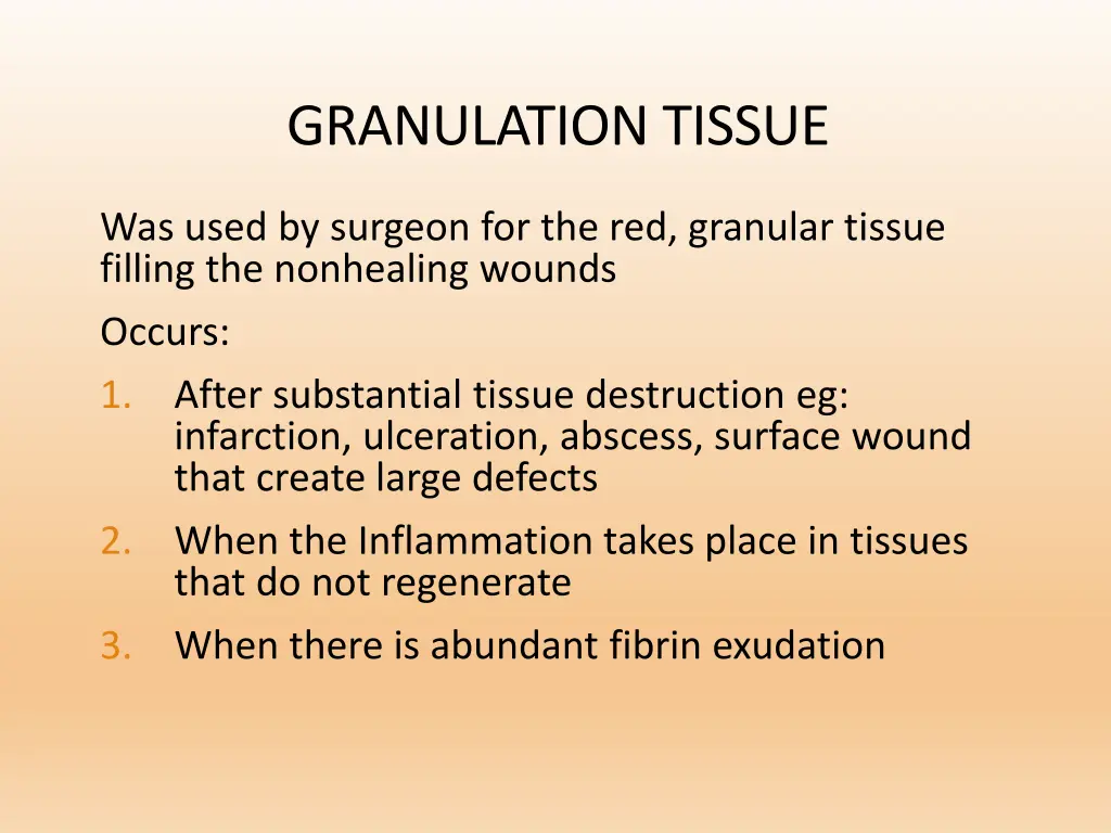 granulation tissue
