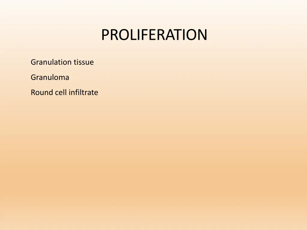 proliferation