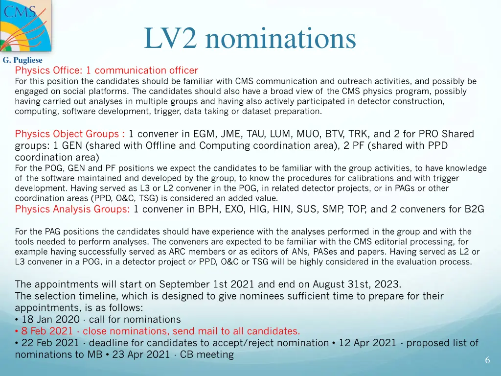 lv2 nominations