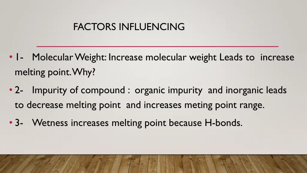 factors influencing