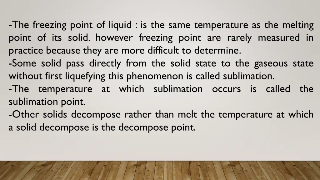 the freezing point of liquid is the same