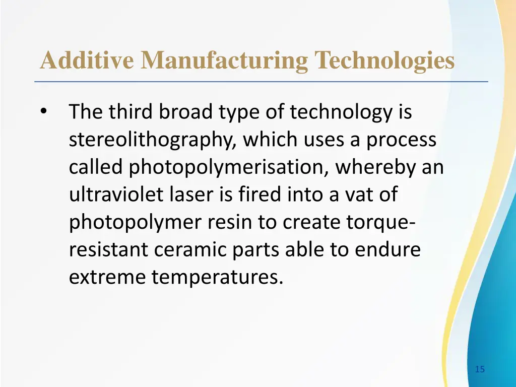 additive manufacturing technologies 2