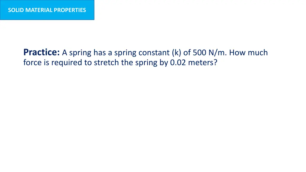 solid material properties 6