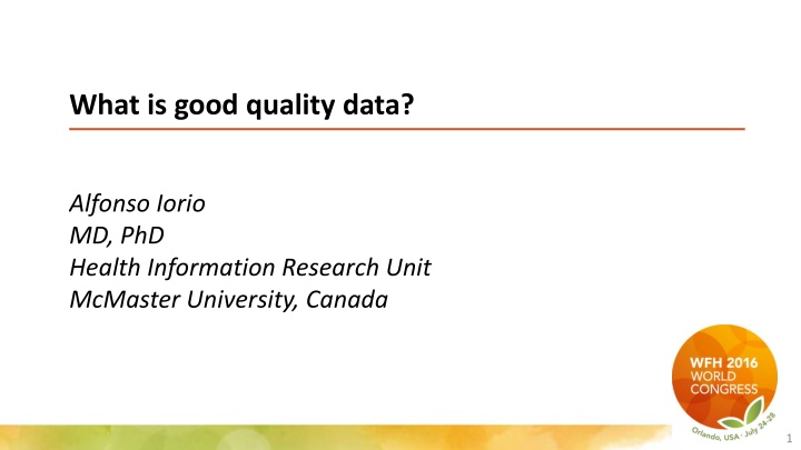 what is good quality data