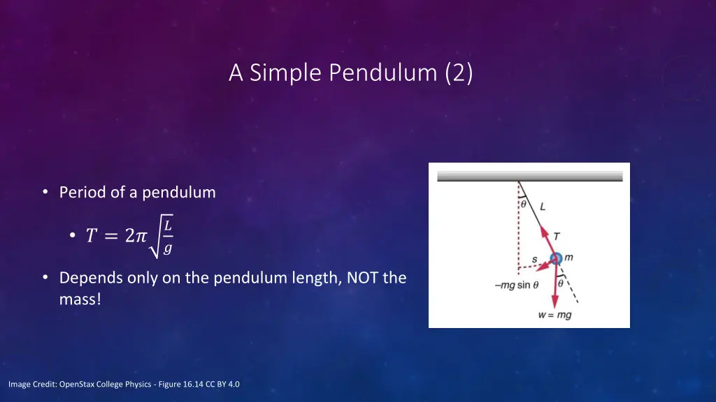 a simple pendulum 2