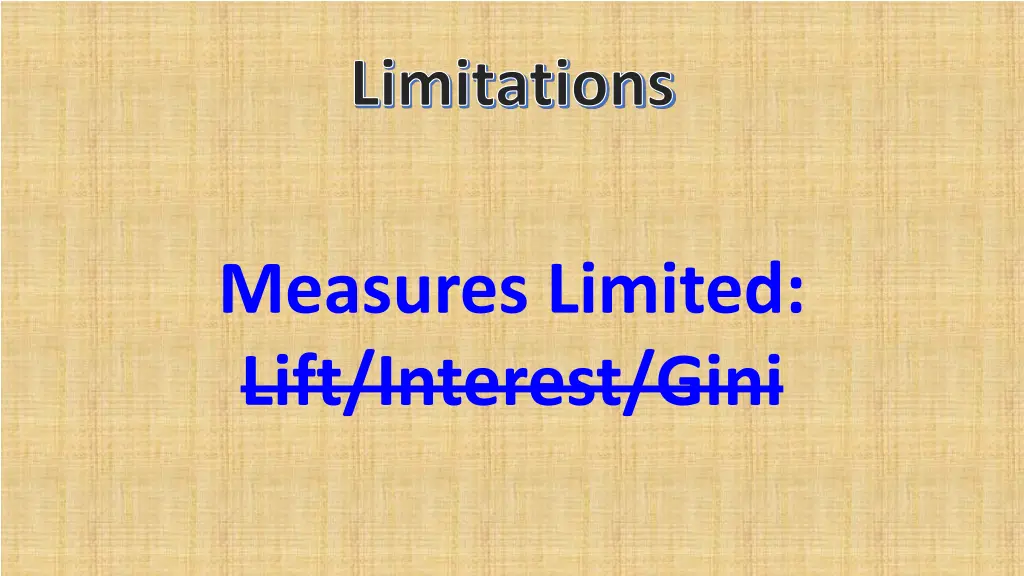 limitations