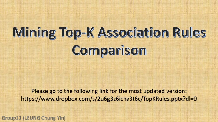 mining top k association rules comparison