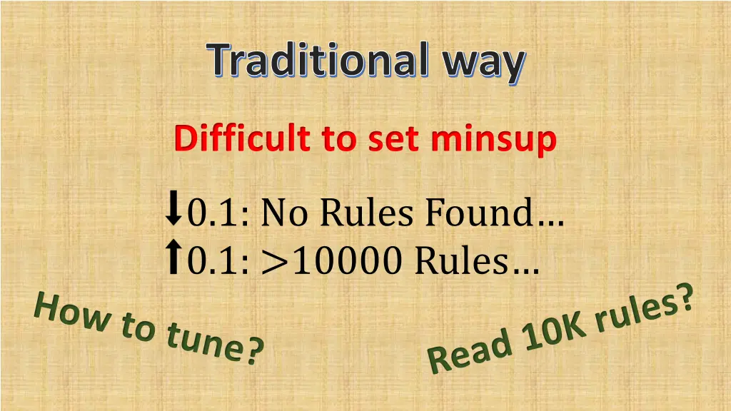 traditional way