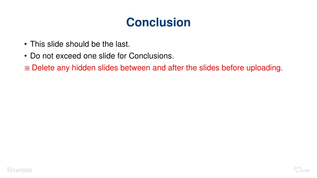 conclusion