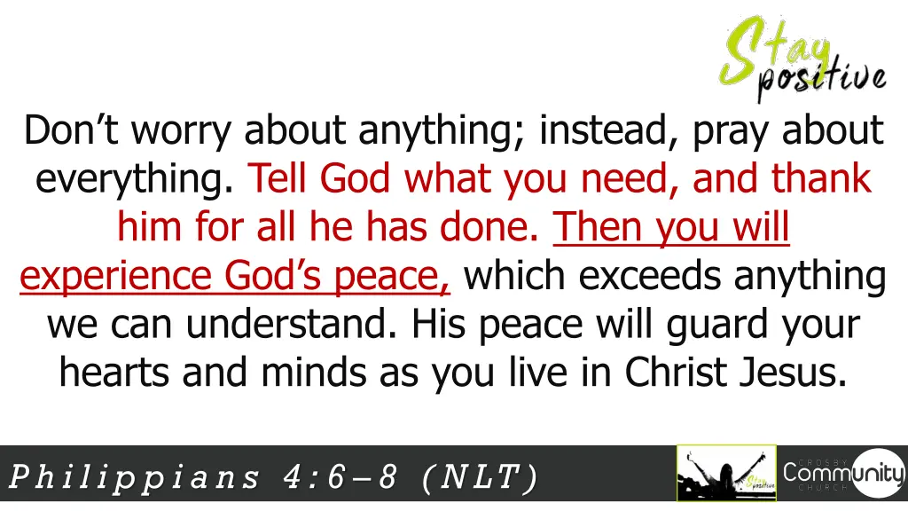 don t worry about anything instead pray about
