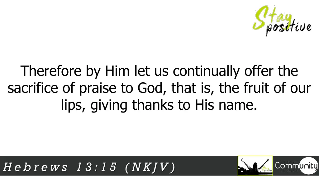 therefore by him let us continually offer