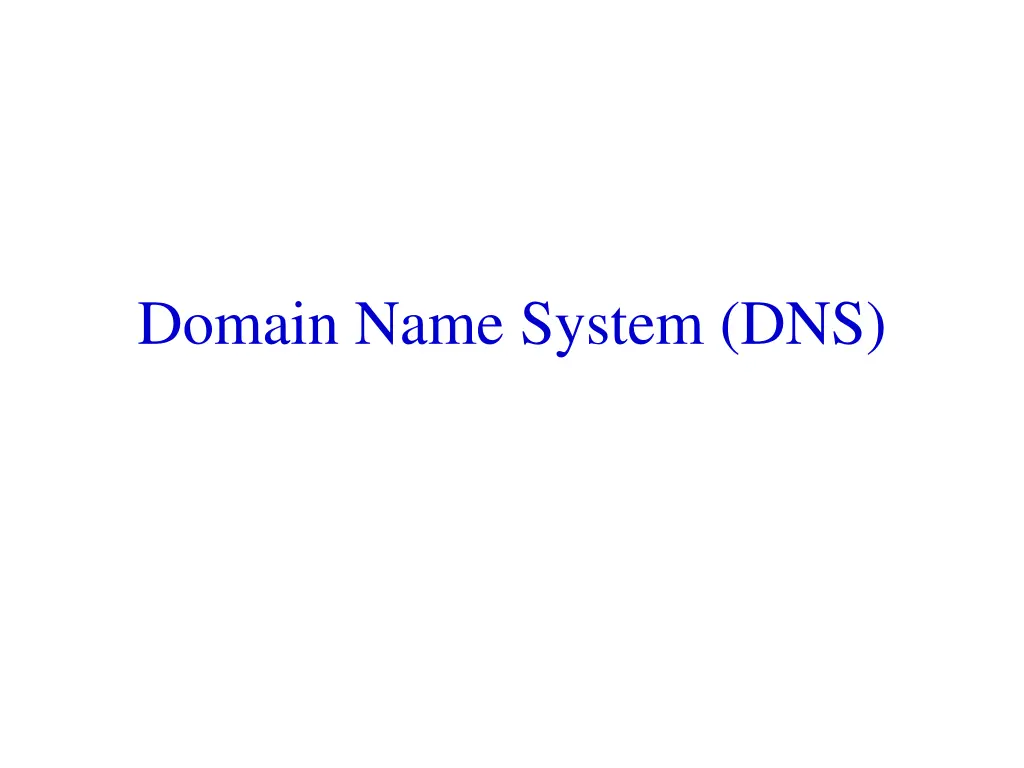 domain name system dns
