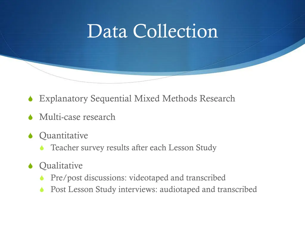 data collection