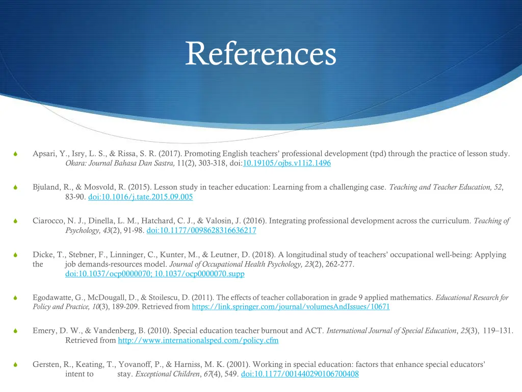 references