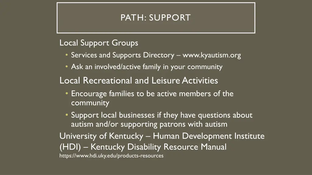 path support