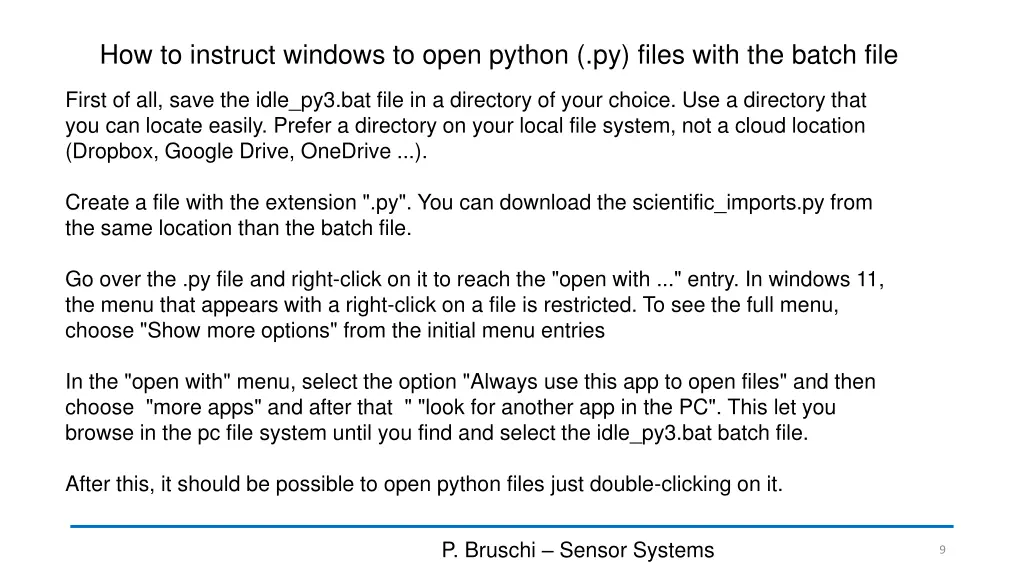 how to instruct windows to open python py files