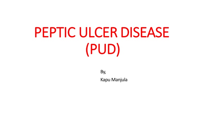 peptic peptic ulcer