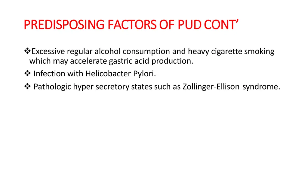 predisposing predisposing factors