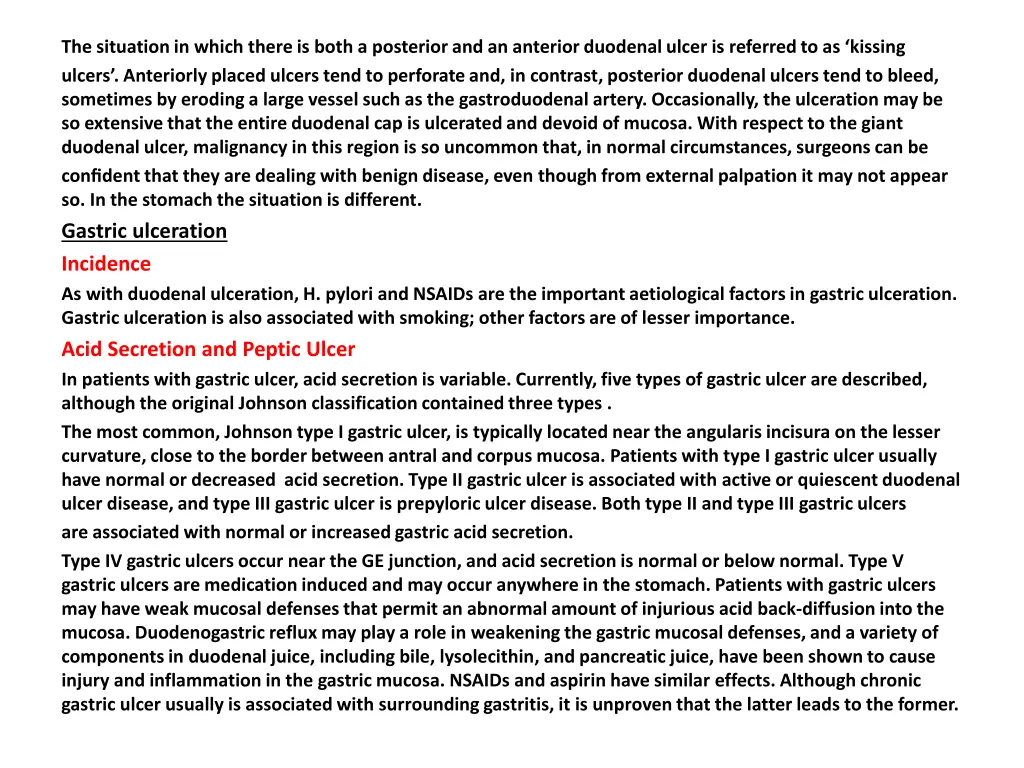 the situation in which there is both a posterior