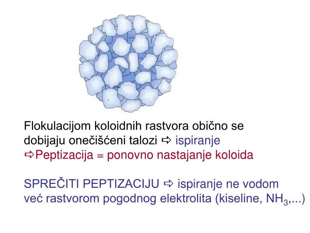 flokulacijom koloidnih rastvora