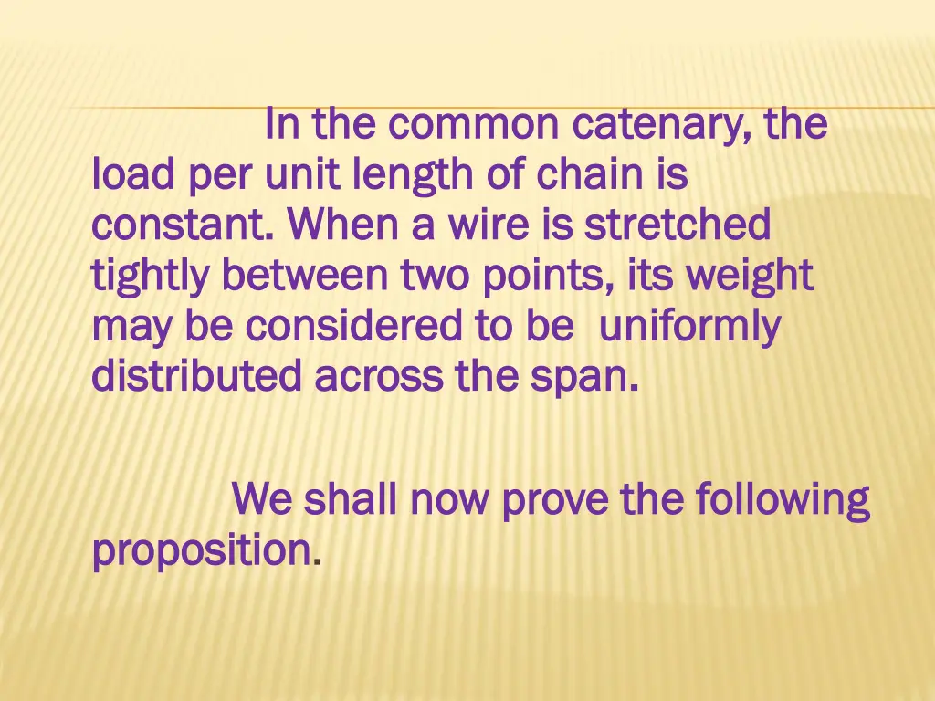 in the common in the common catenary load