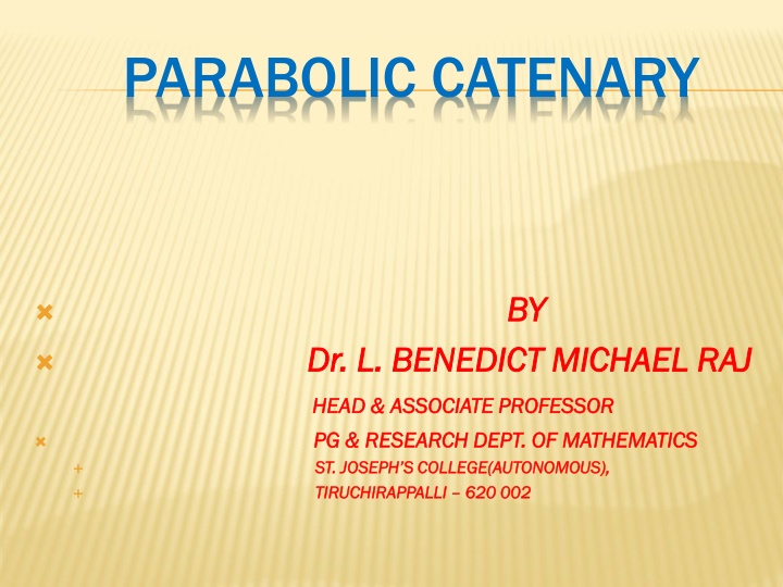 parabolic catenary
