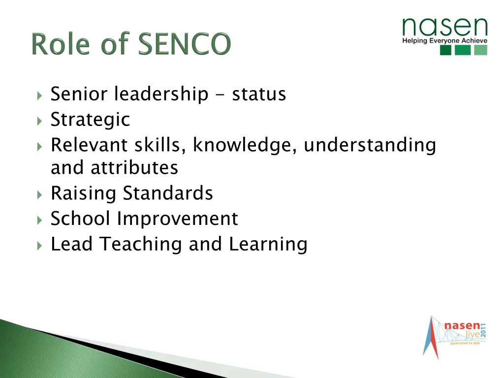 senior leadership status strategic relevant