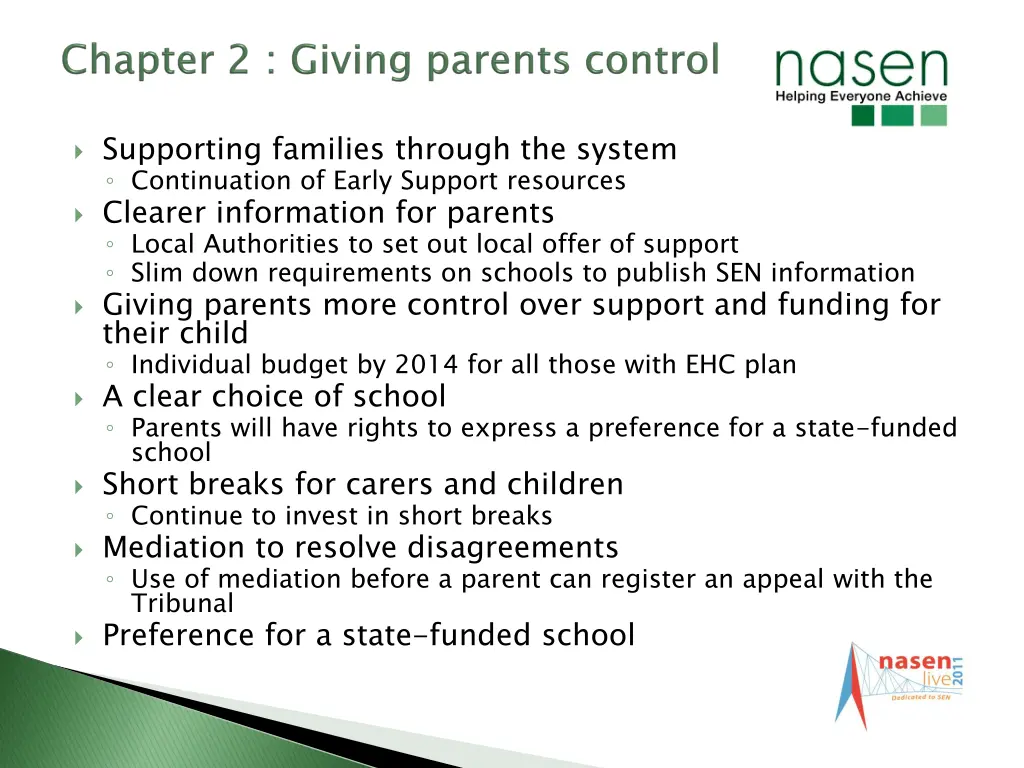 supporting families through the system