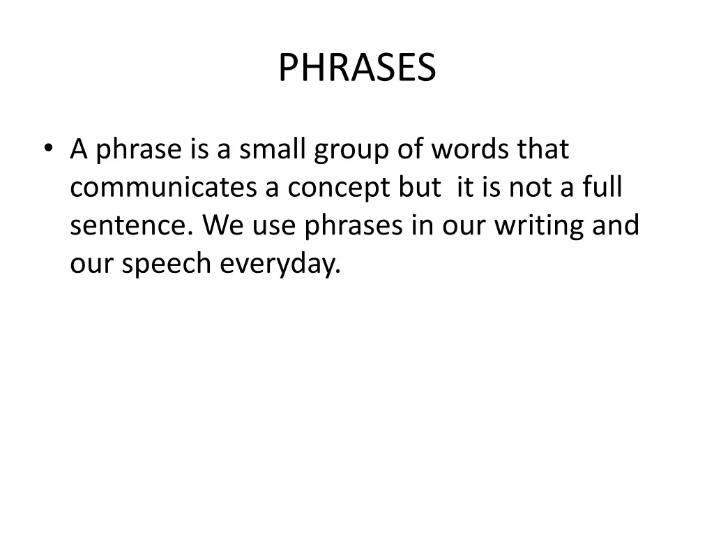 phrases