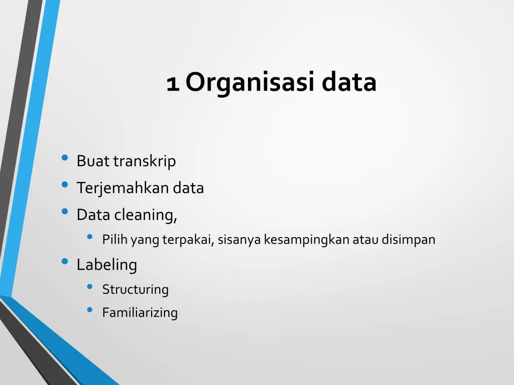 1 organisasi data