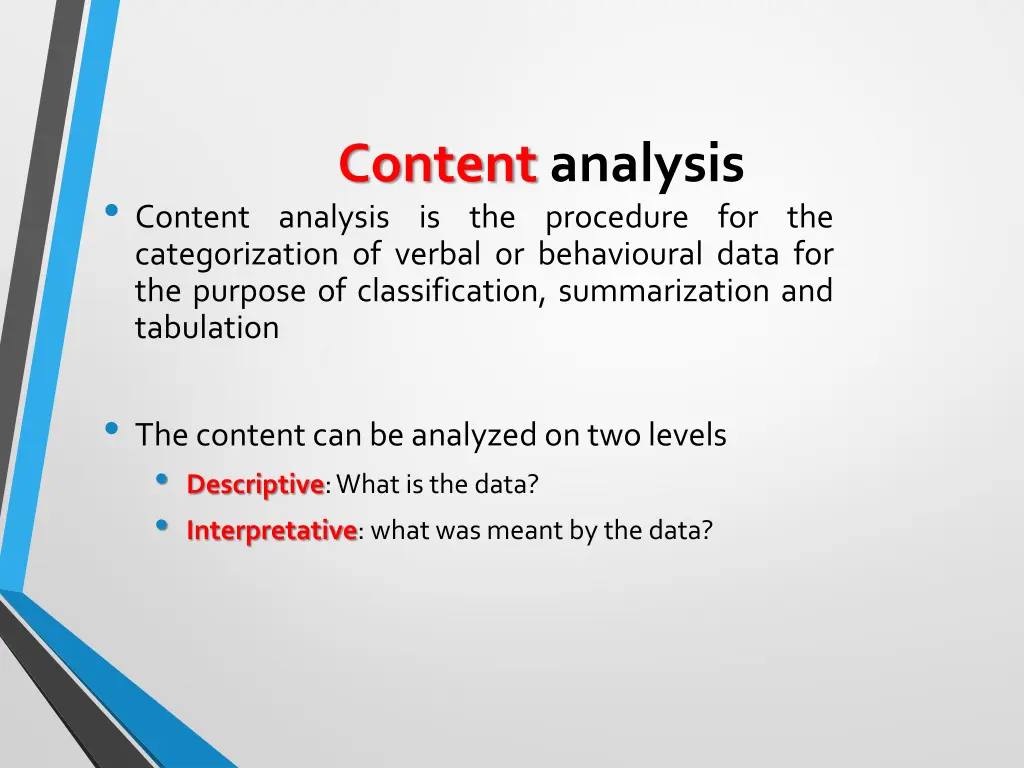content analysis