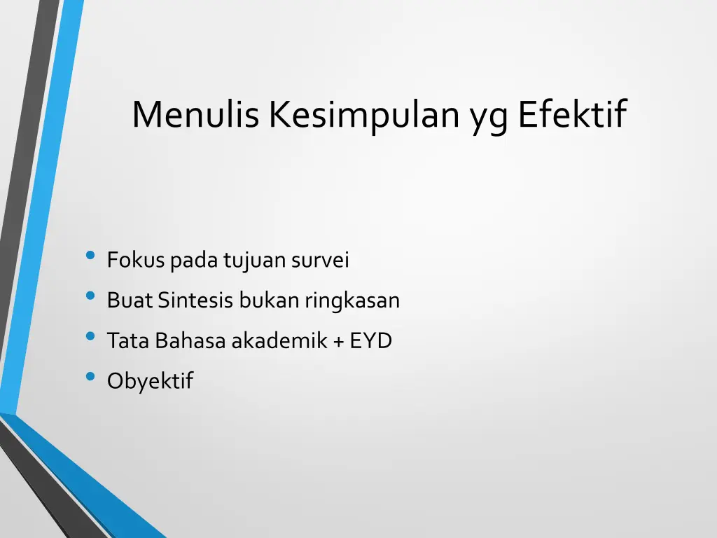 menulis kesimpulan yg efektif