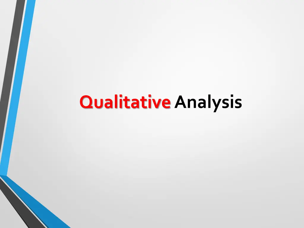 qualitative analysis