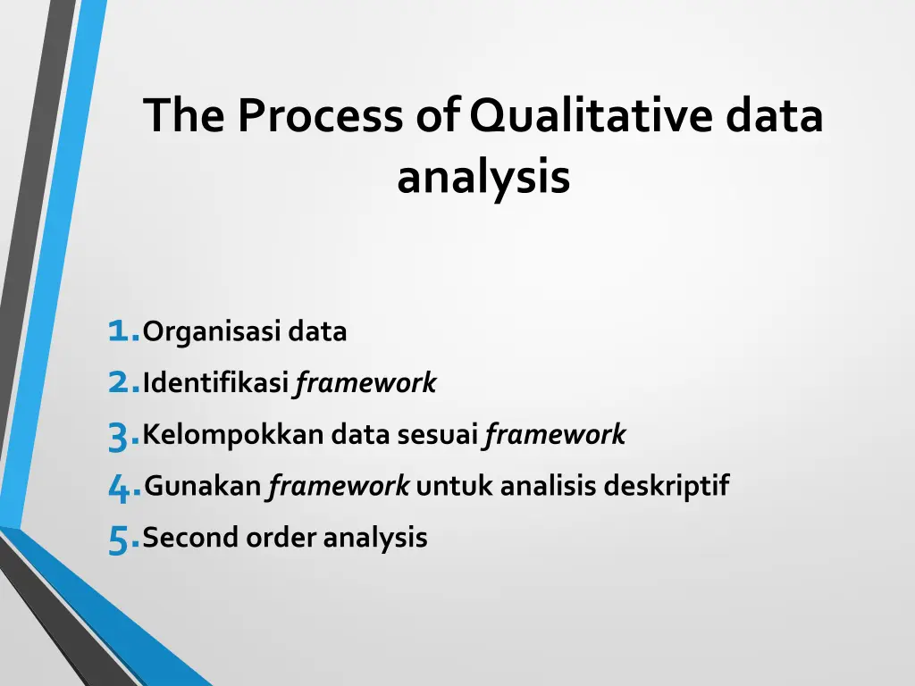 the process of qualitative data analysis 1