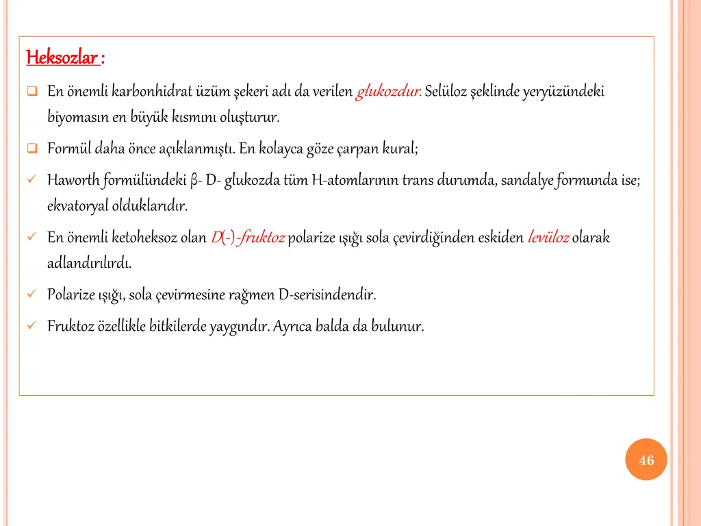 heksozlar heksozlar