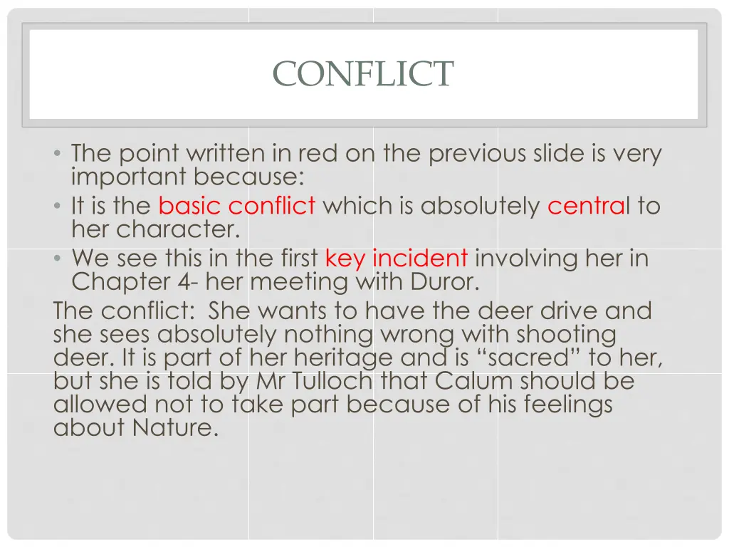 conflict