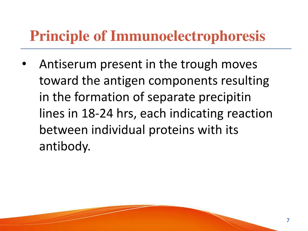principle of immunoelectrophoresis 1