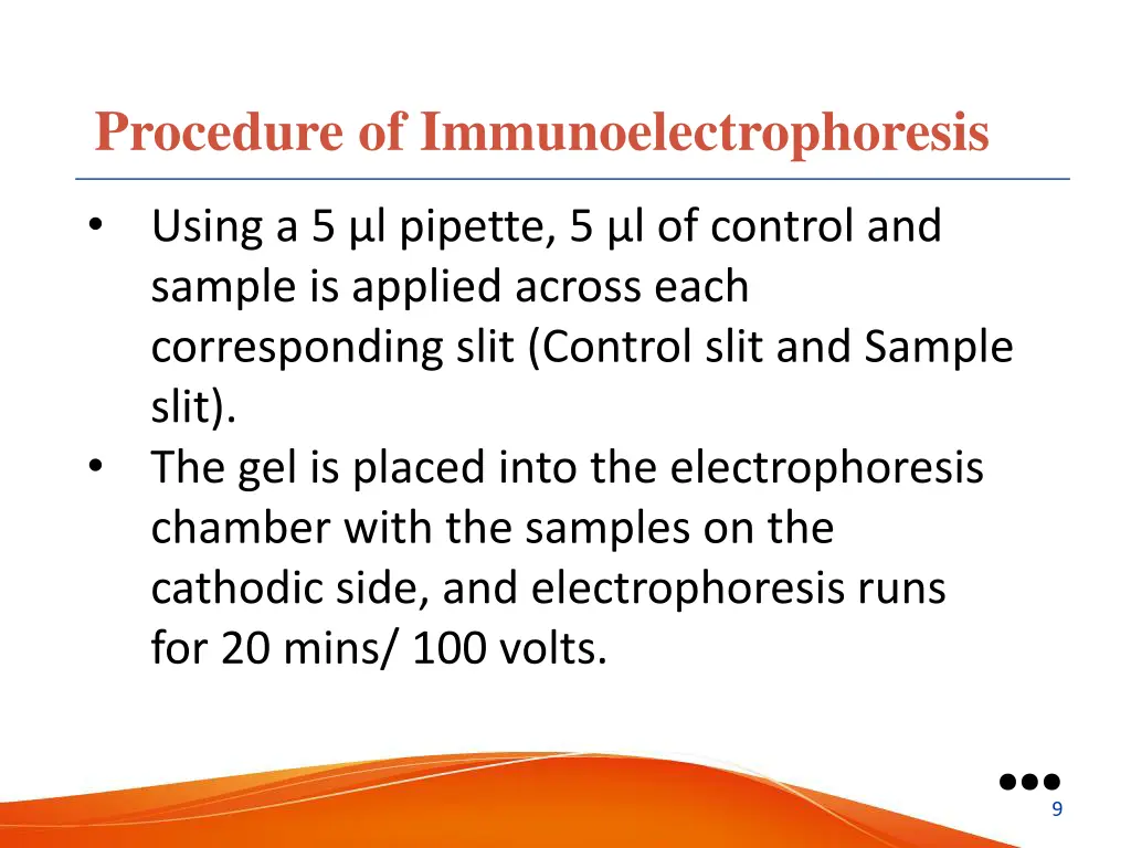 procedure of immunoelectrophoresis 1
