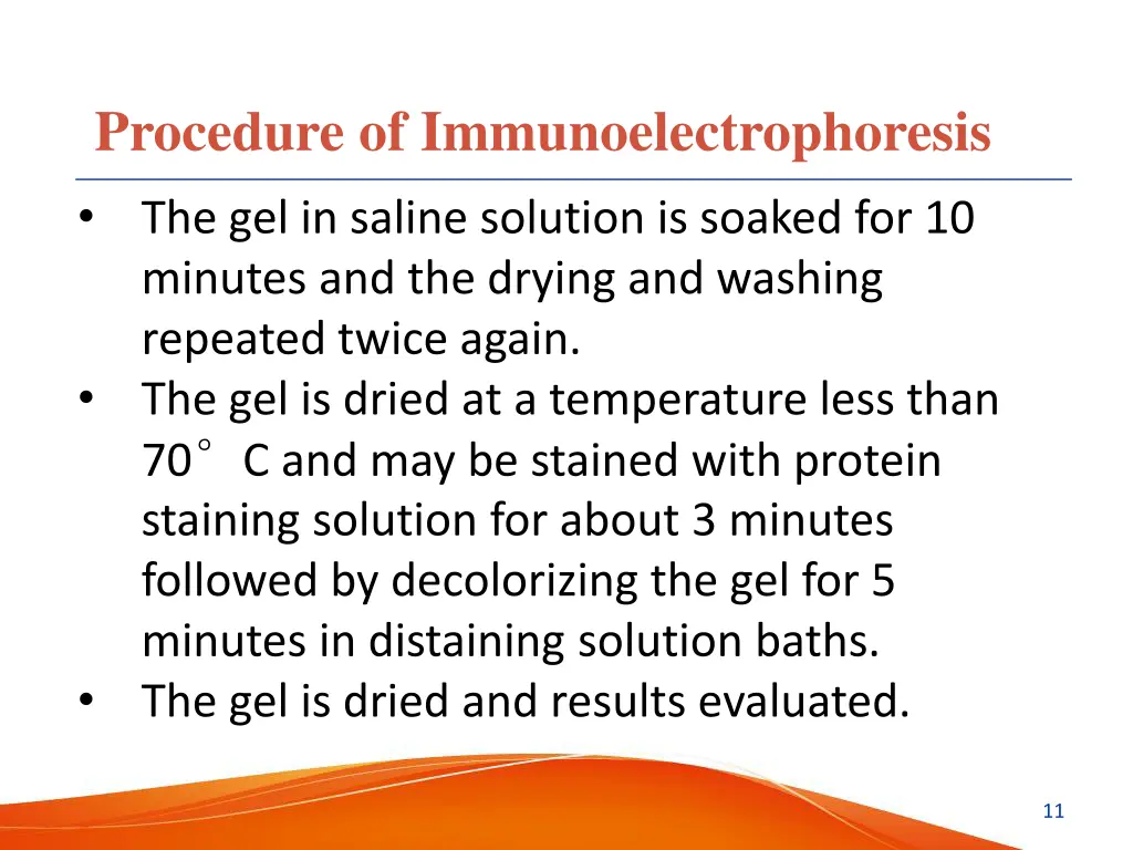 procedure of immunoelectrophoresis 3