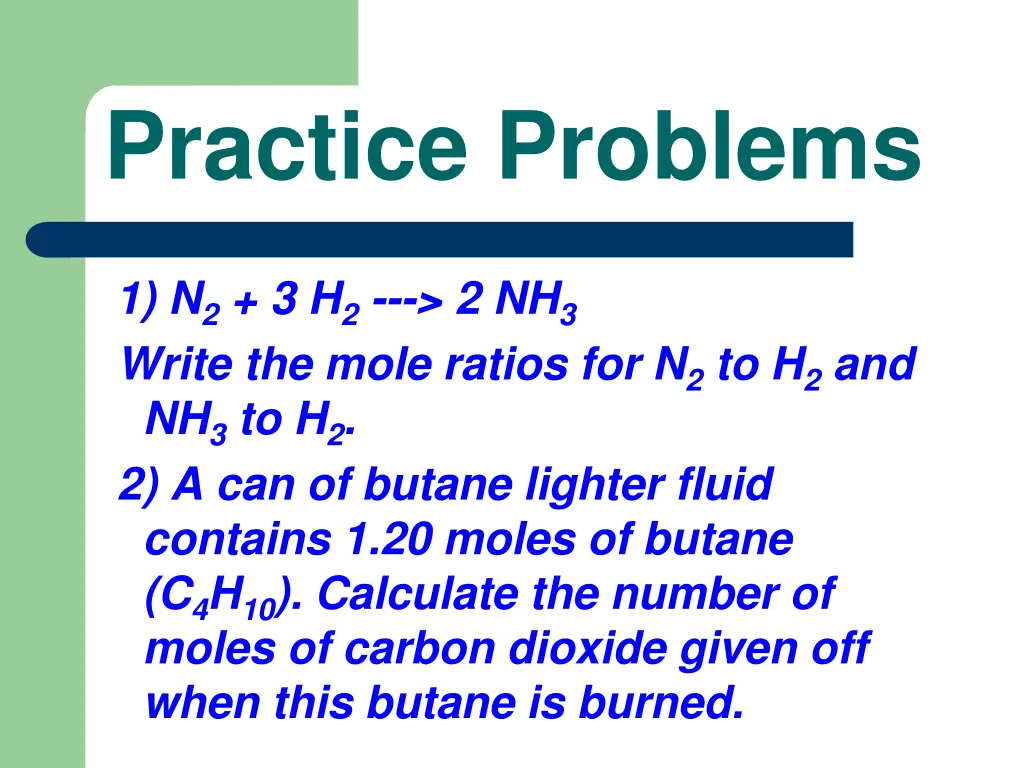 practice problems