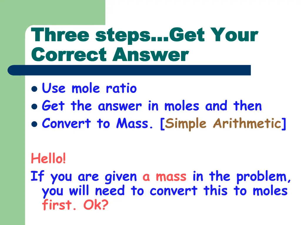 three steps get your three steps get your correct