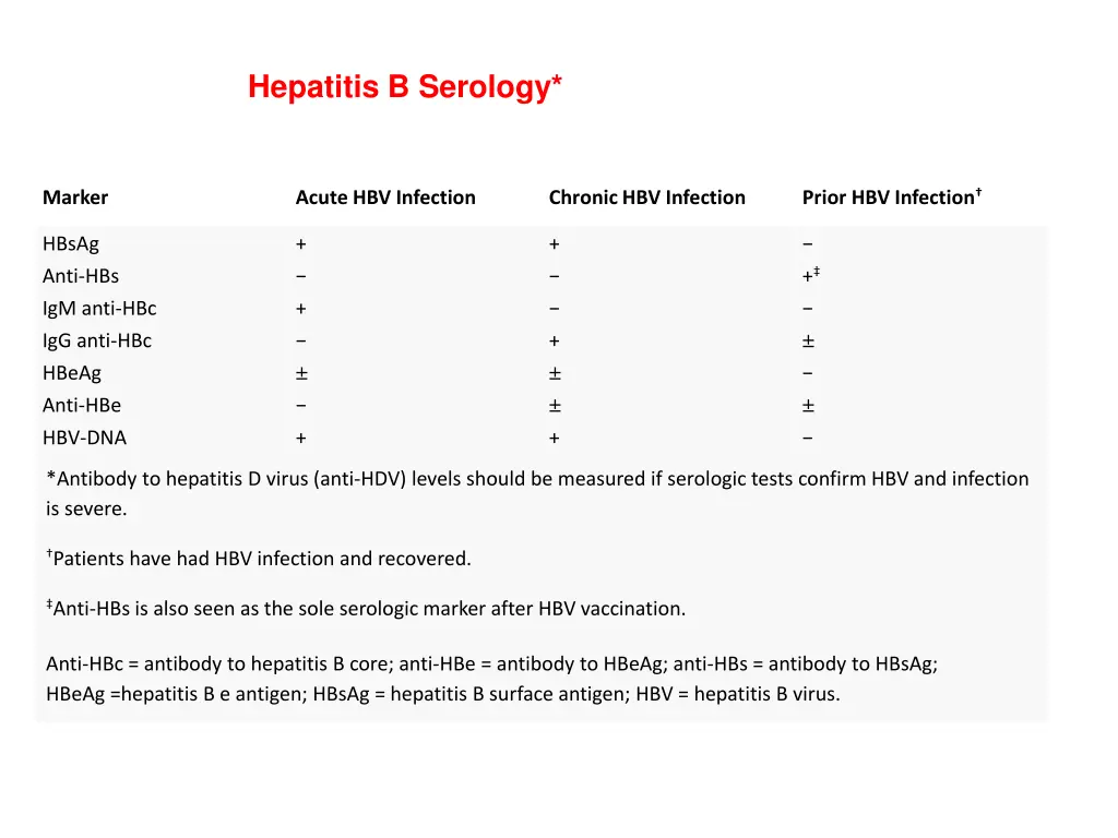 hepatitis b serology