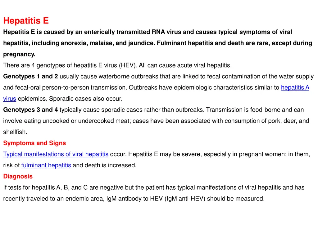 hepatitis e hepatitis e is caused