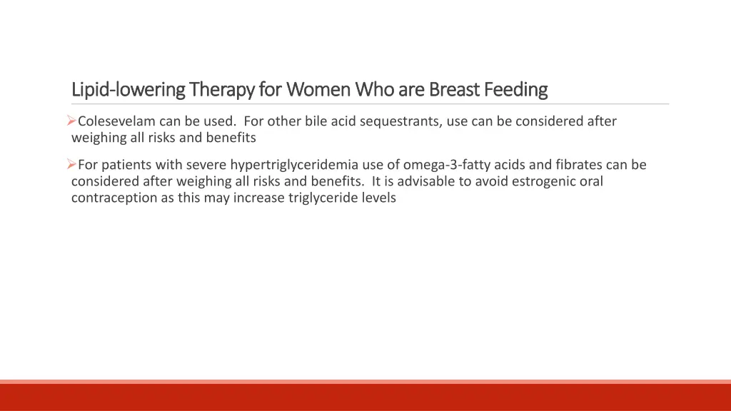 lipid lipid lowering therapy for women